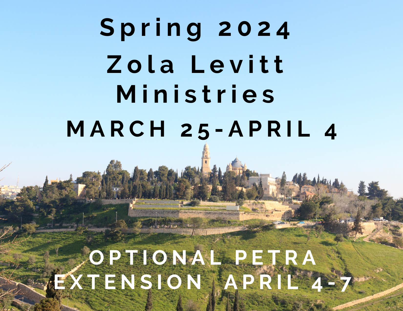 ZOLA LEVITT MINISTRIES SPRING 2024 TOUR Immanuel Tours, 52% OFF